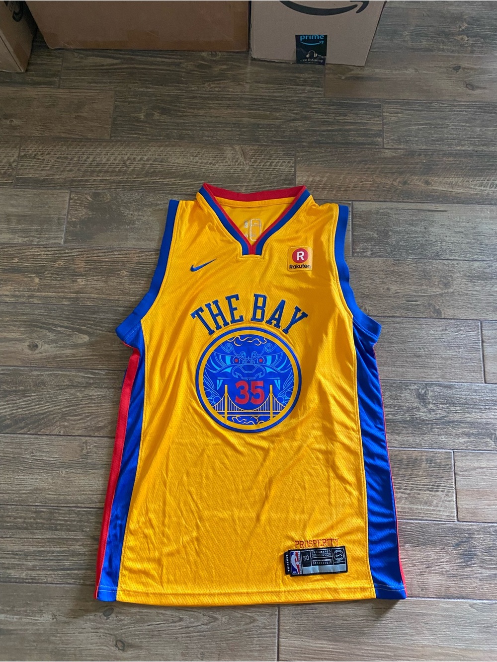 Golden State Warriors Chinese New Year The Bay Kevin Durant Jersey